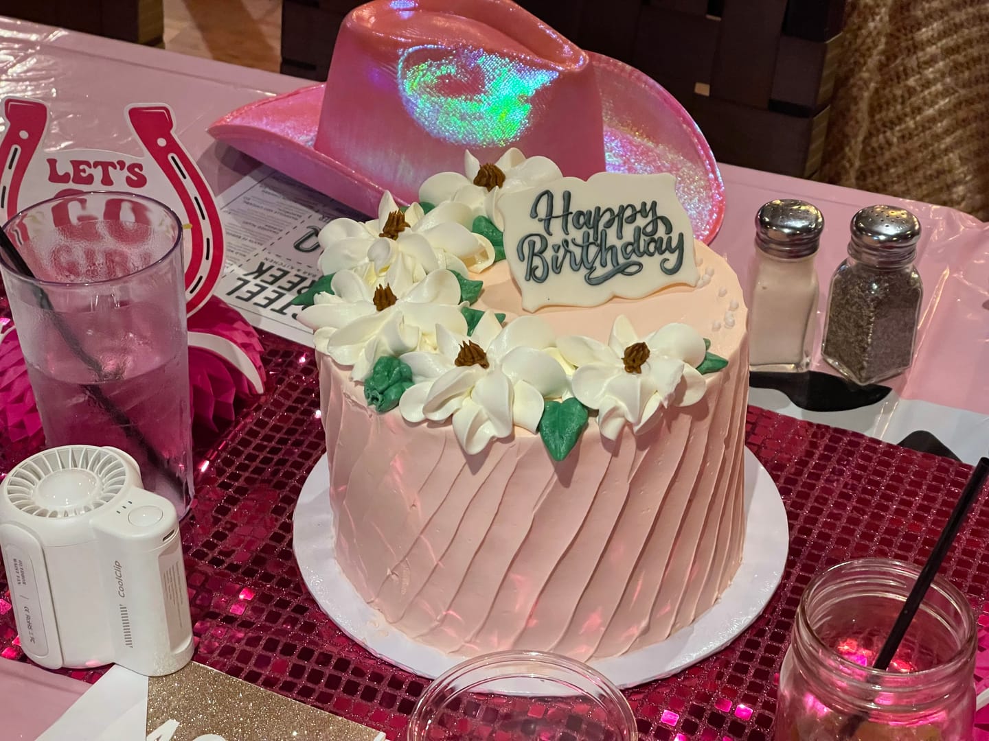 Customer photo review of Pink Bavarian Cake