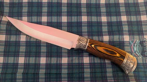 Customer photo review of Decorated Hunting Knife