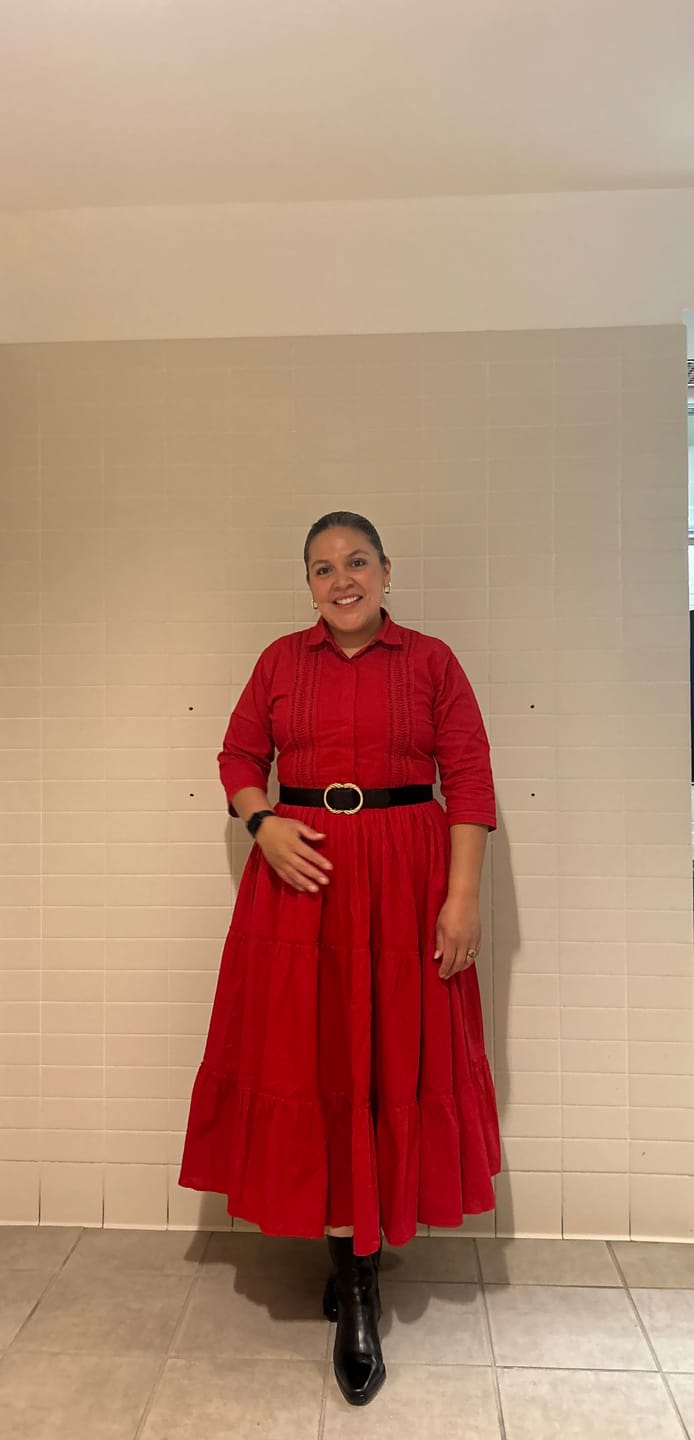 Customer photo review of Naila Midi Dress