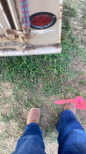 Customer photo review of Ariat® Ladies Odessa Almond Roca & Metallic Turqueza Boots 10042387