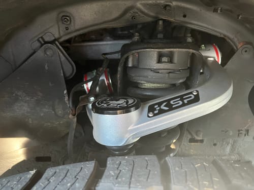 Customer photo review of KSP Forged Aluminum Front Upper Control Arms 2"-4" Lifted One-piece Adjustable UCAs