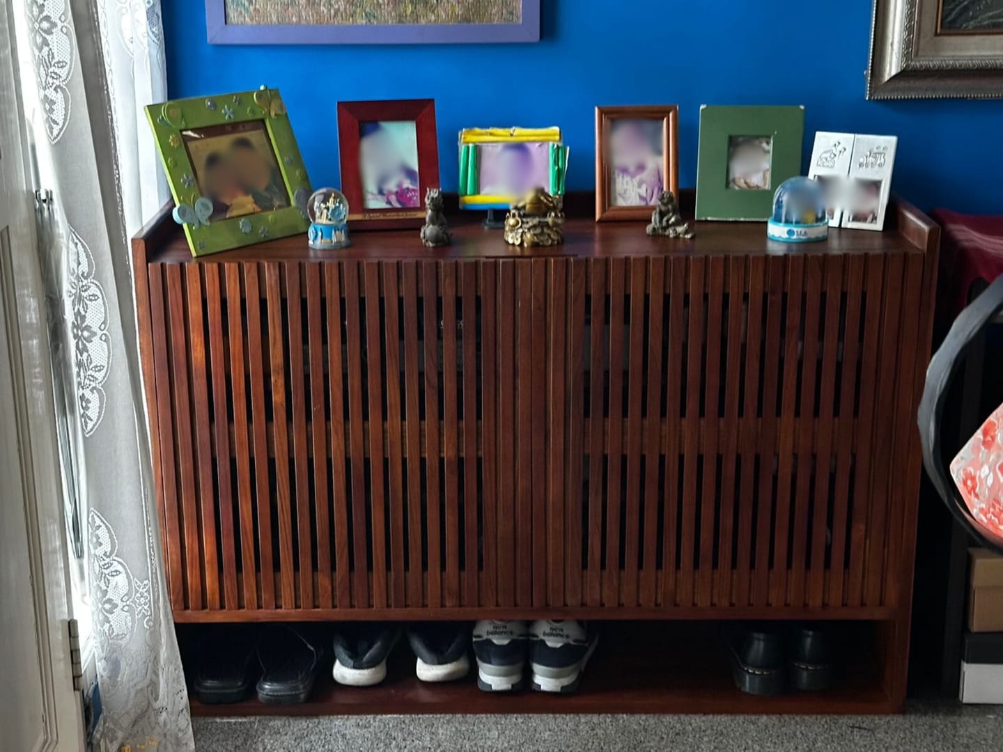 Customer photo review of Custom-Made | Medium Size Teak Shoe Cabinet
