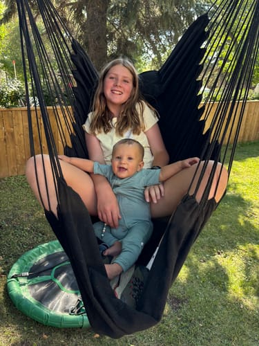 Customer photo review of Short Sleeve Bamboo Romper in Agave