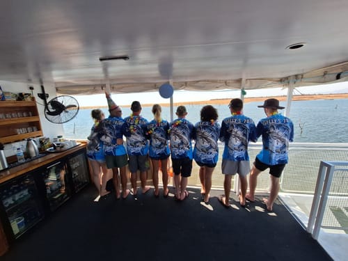 Customer photo review of Maxcorners Bass Fishing Blue Jersey Sport Pattern Sun Protection Personalized Name Team Name 3D Shirts