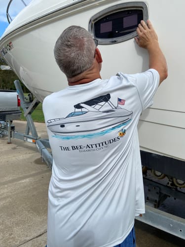 Customer photo review of Custom Digital Boat Artwork