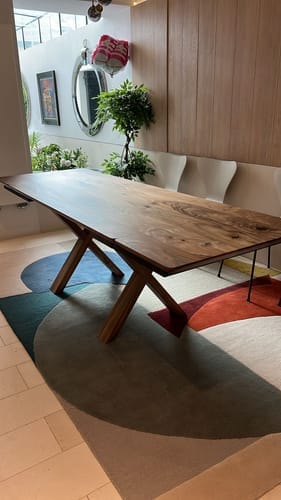 Customer photo review of Bestseller Eva Extendable Dining Table in Solid Walnut