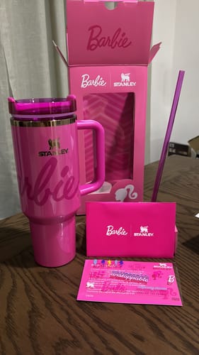 Customer photo review of Stanley Quencher Barbie™  Icon | 1L