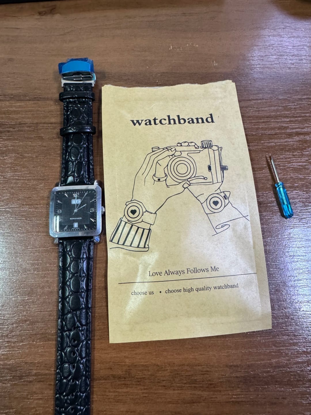 Customer photo review of Huawei Leather Band - Crocodile Pattern - Premium Quality
