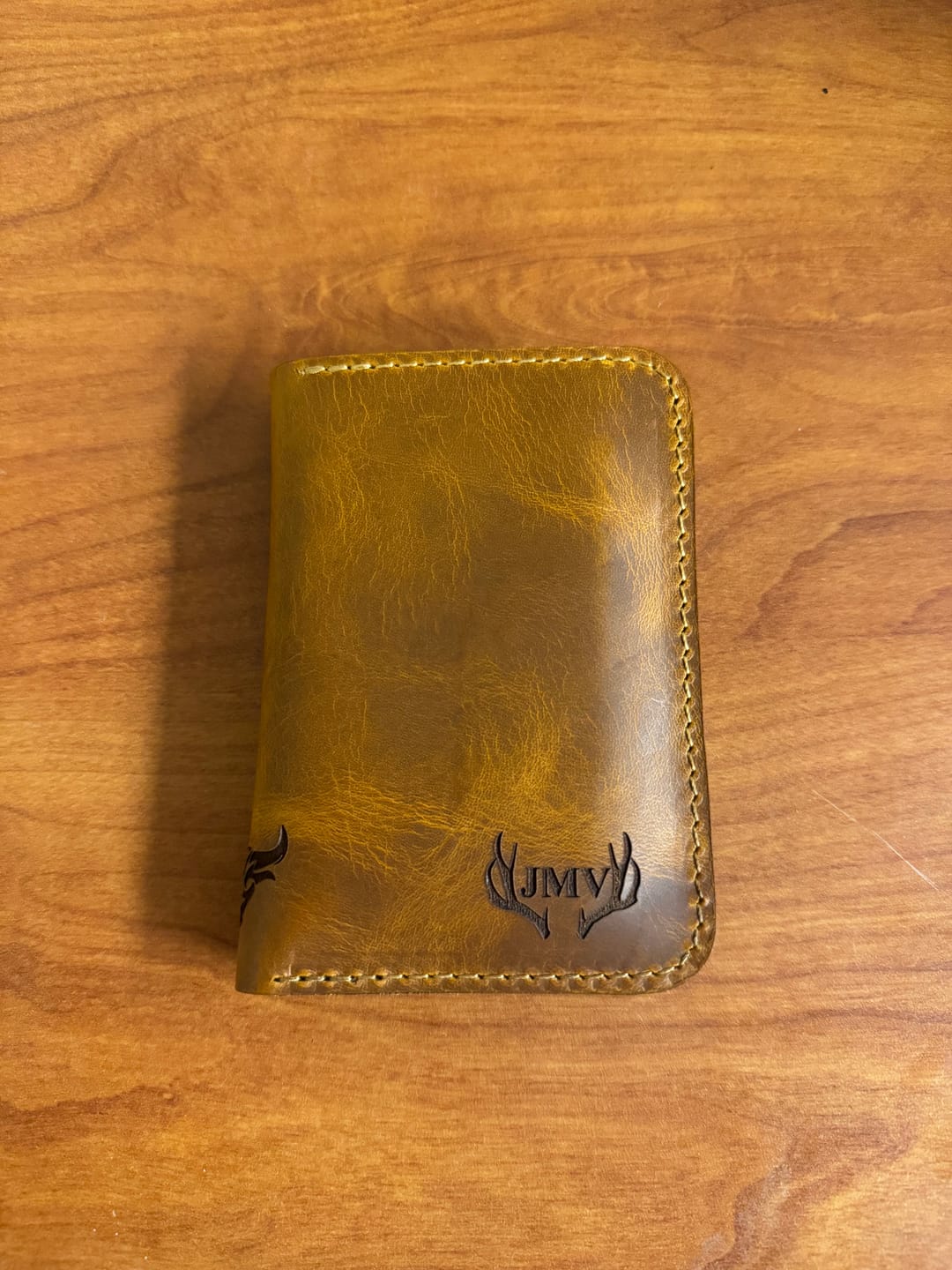 Customer photo review of The Tyler Vertical Wallet