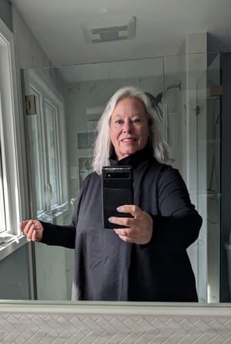 Customer photo review of Aura Midweight Sweater