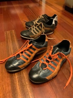 Customer photo review of Men's GrandPrix Sneaker in Designo Marron (Medium and Dark Brown)