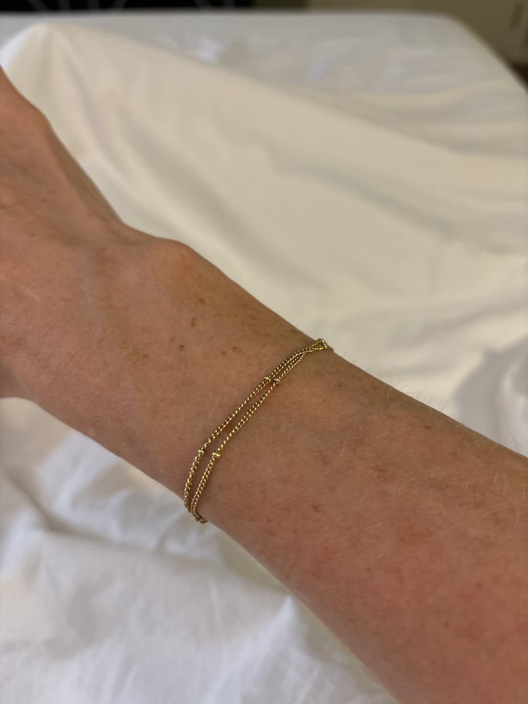 Customer photo review of Double Beaded Bracelet