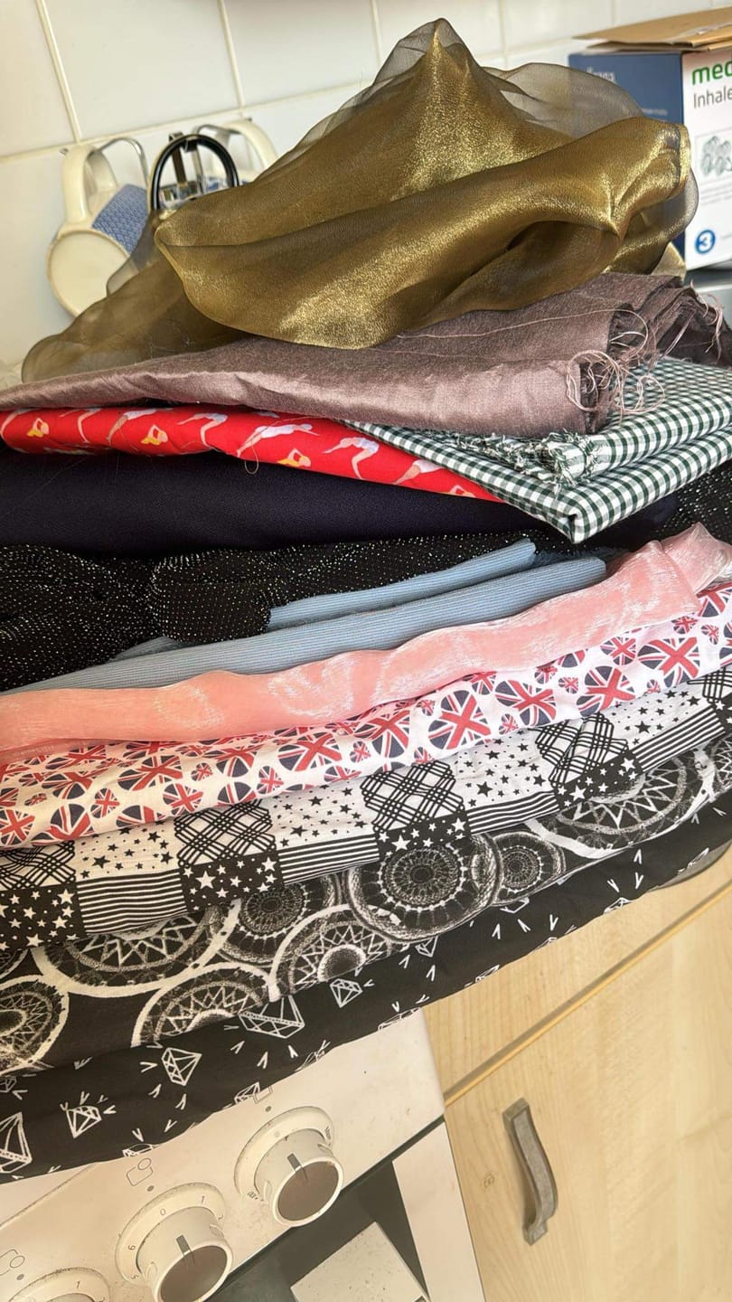 Customer photo review of Jumbo Fabric Remnant Box- 30 Metres