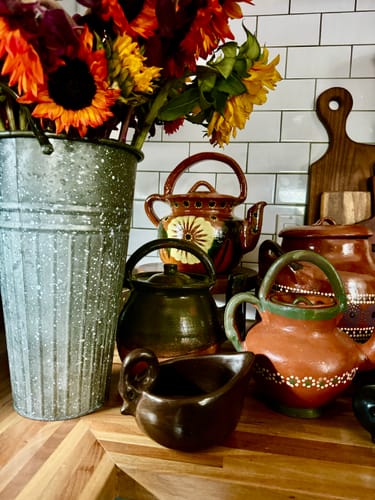 Customer photo review of Tonala Mexican Tea Pot Tetera de Barro Lead Free Pottery Tea Pot Mexican Clay Pot