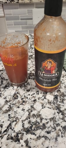 Customer photo review of La Suegra Michelada Mix