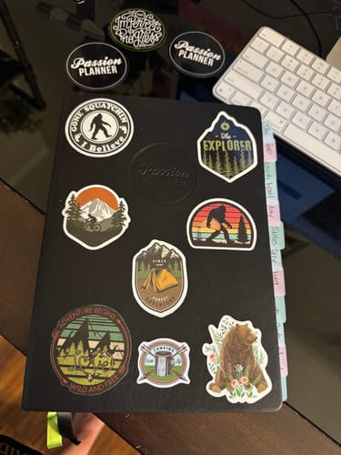 Customer photo review of Weekly 2025 Planner Elite Black