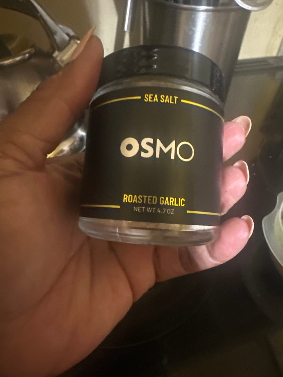 Customer photo review of Roasted Garlic Sea Salt | Chef Collection