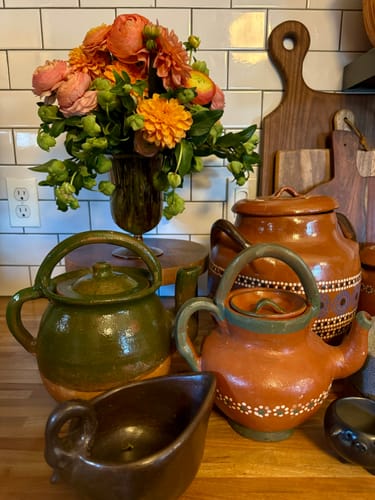 Customer photo review of Tonala Mexican Tea Pot Tetera de Barro Lead Free Pottery Tea Pot Mexican Clay Pot