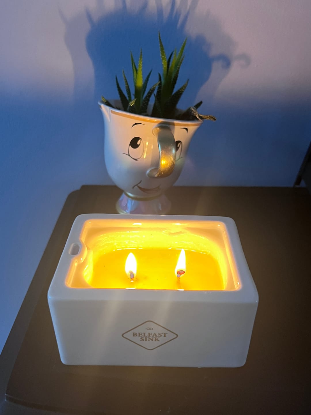 Customer photo review of Belfast Sink Candle