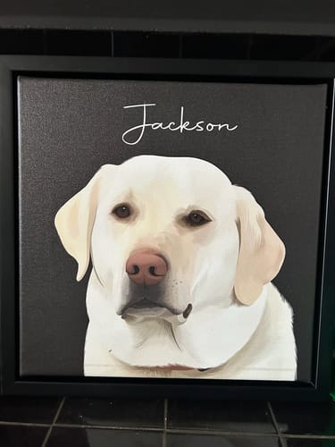 Customer photo review of Pet Art Canvas Wrap