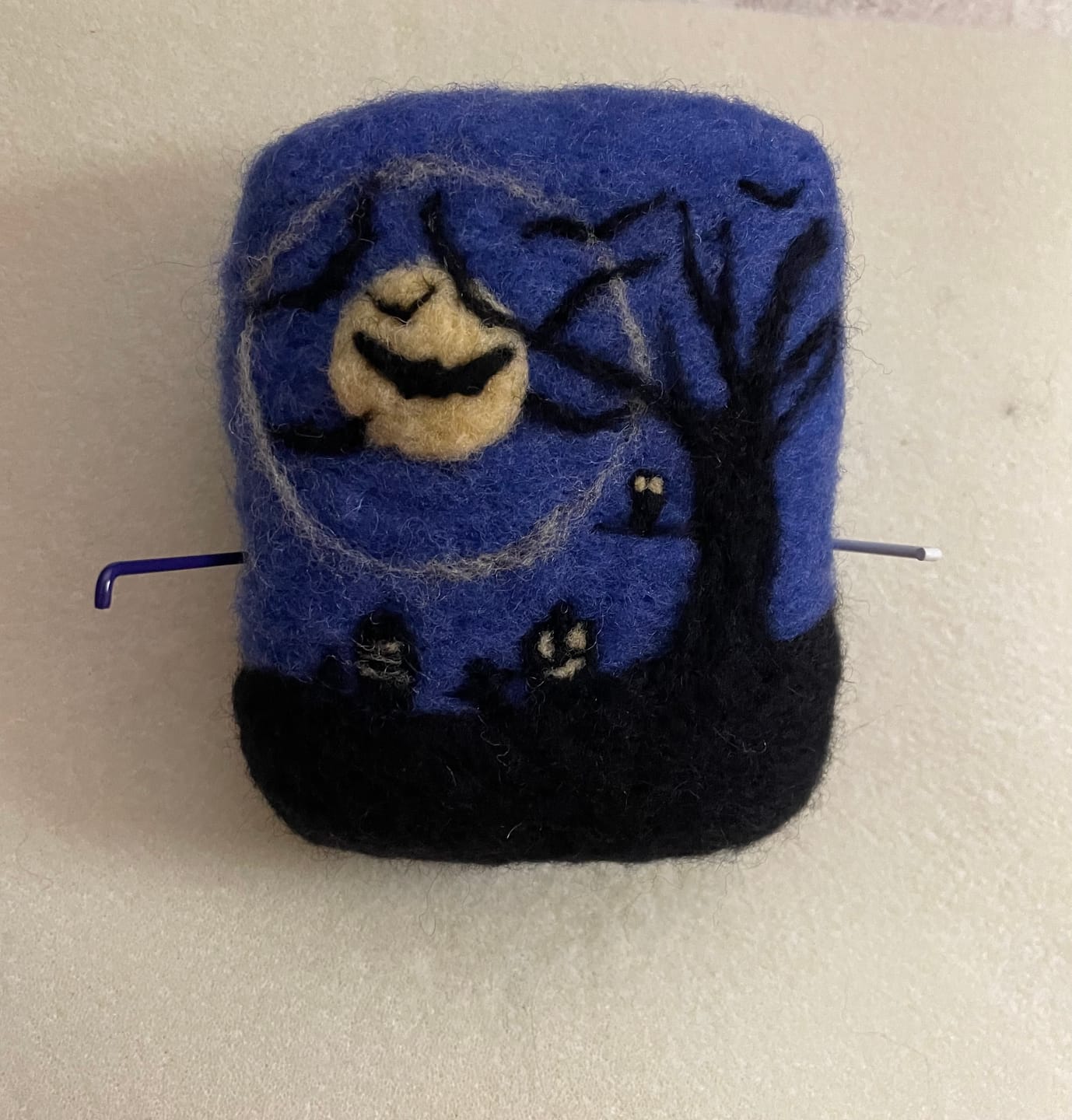 Customer photo review of Spooky Night Mini Needle Felting Kit