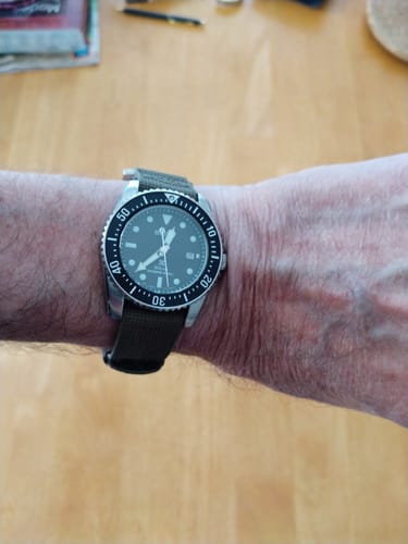 Customer photo review of Glomar Explorer - Hook And Loop Watch Strap