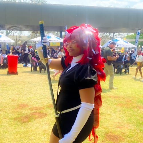 Customer photo review of Padparadscha style wig 50% final payment