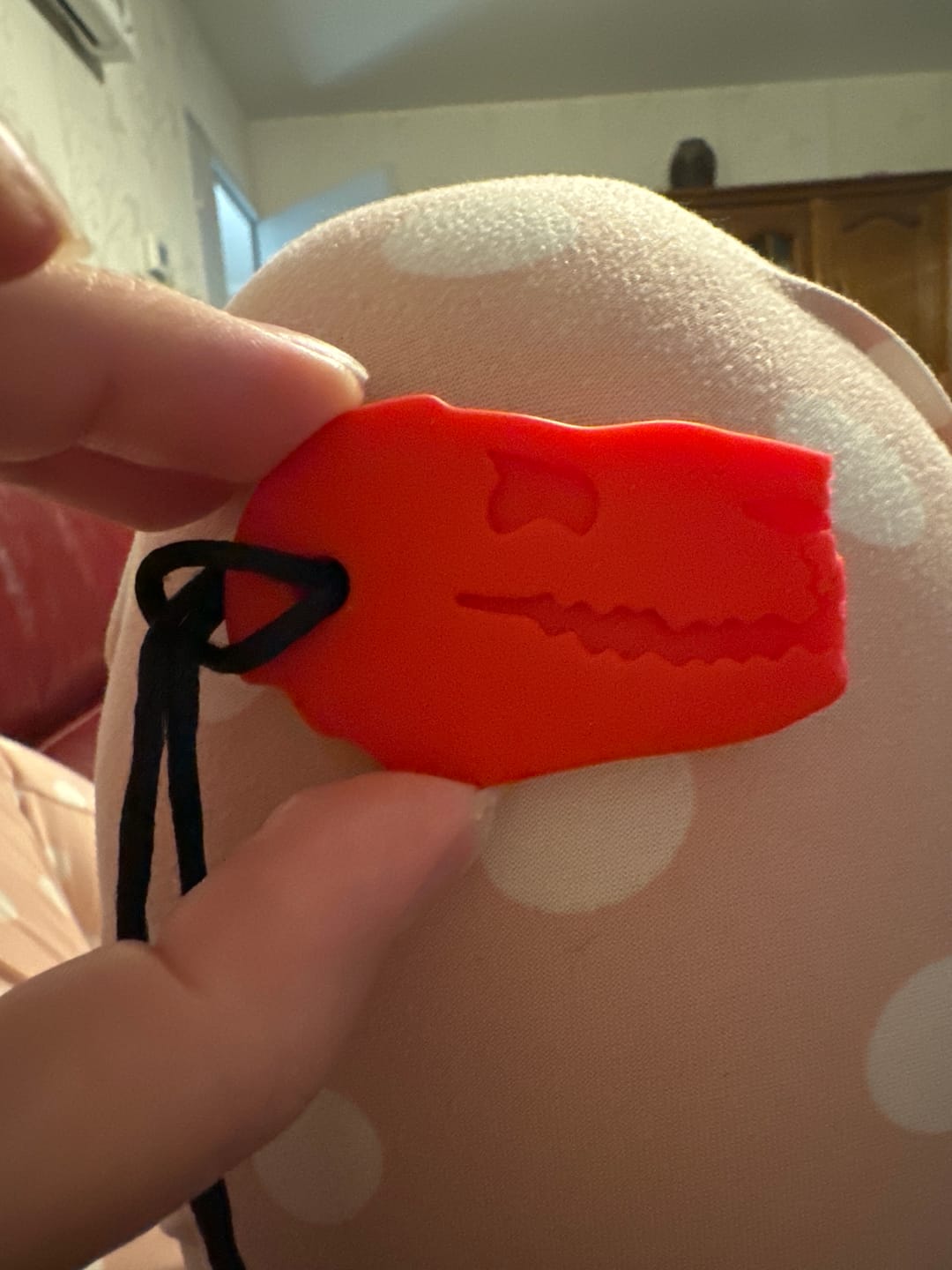 Customer photo review of Collier à mâcher TDAH - Tête de dinosaure