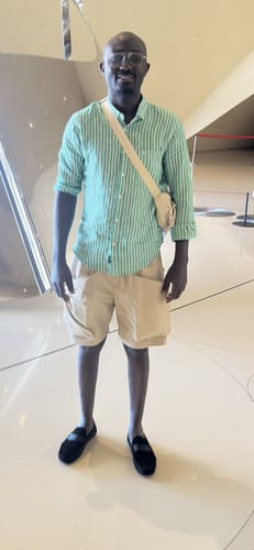 Customer photo review of Loose Large Pocket Cargo Shorts