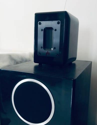 Customer photo review of Open Box Aperion RST Aluminum 3-inch Ribbon Super Tweeter Speaker Pair MKII (Save up to 110$)