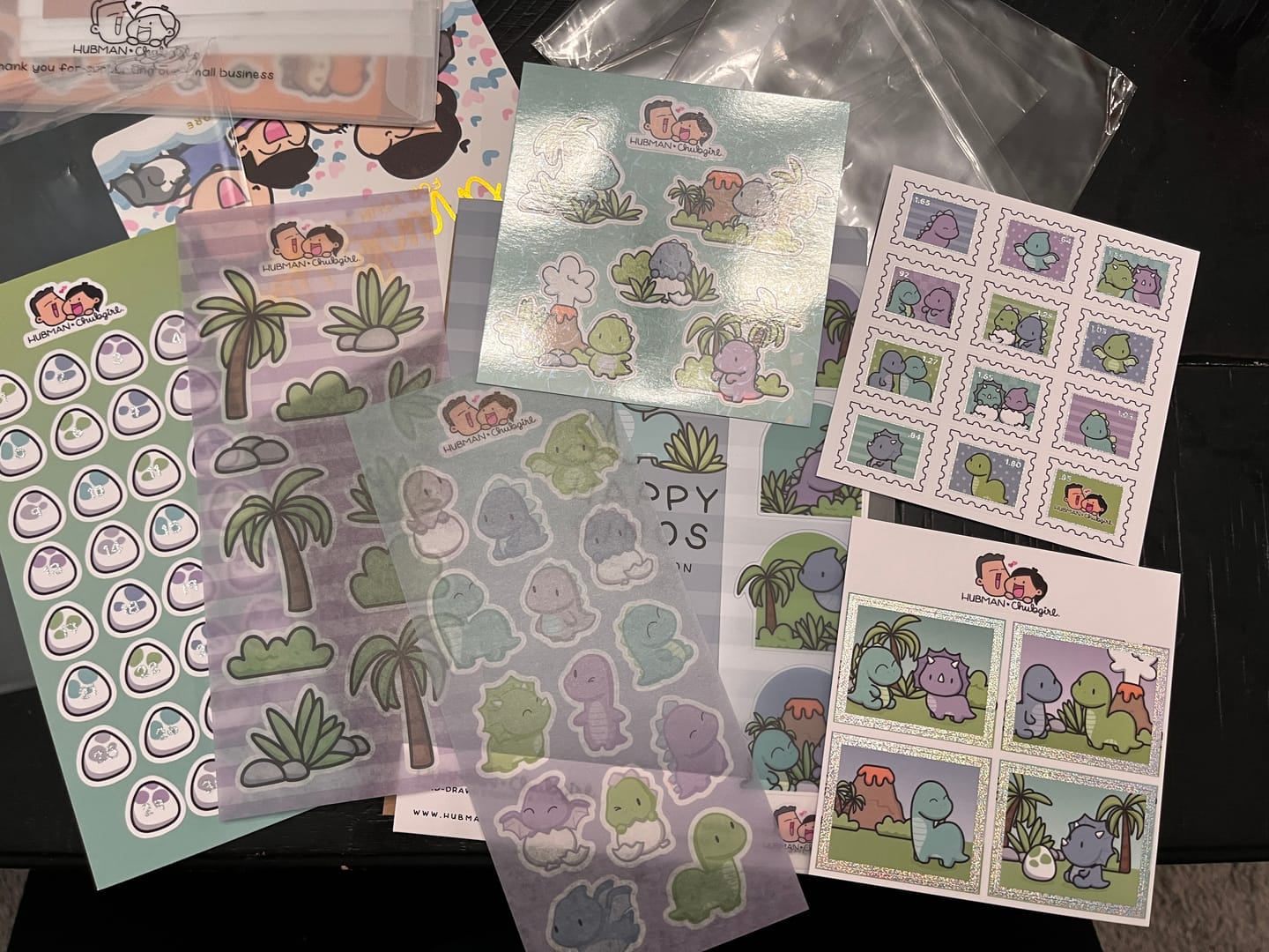 Customer photo review of Happy Dinos Variety Sticker Pack