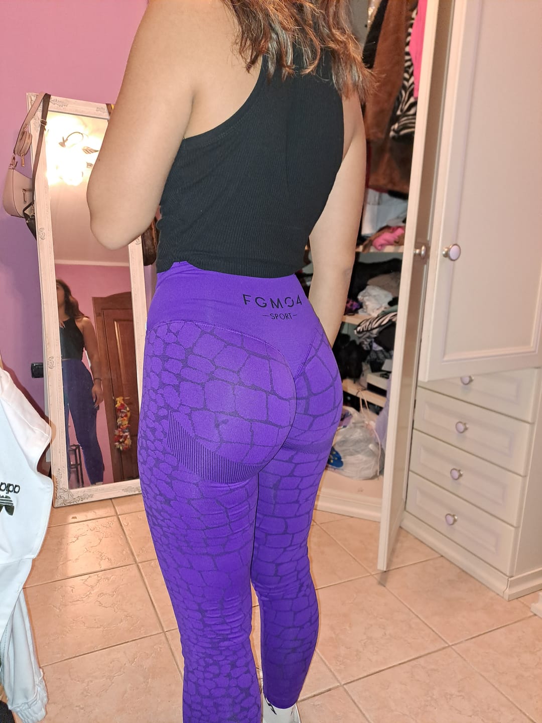 Customer photo review of Leggings All-up Cocco Viola