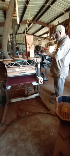 Customer photo review of 23 X 62 1/2 Inch Replacement Conveyor Sanding Feed Belt (JET Performax 22-44 PRO, ShopPro 25, Supermax 25)