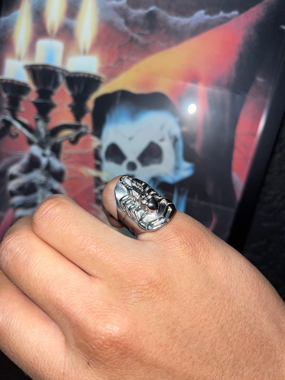 Customer photo review of RISING SCORPIO RING