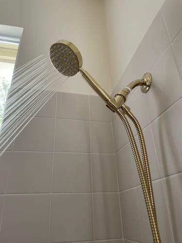Customer photo review of All Metal Handheld Shower Head Set, Low Flow 1-Spray, 1.75 GPM