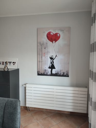Customer photo review of Leinwandbild Banksy Mädchen mit Luftballon Hochformat