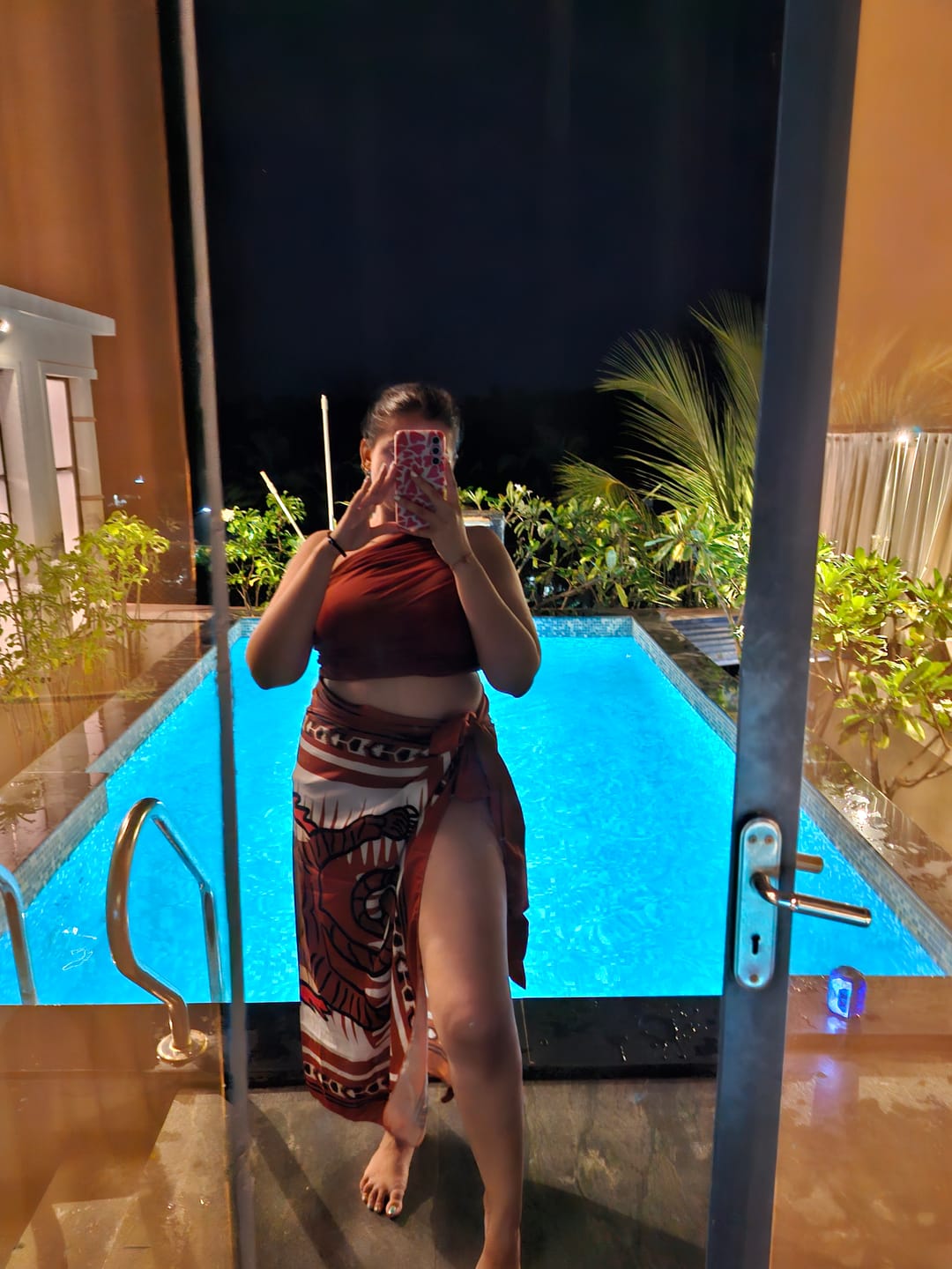 Customer photo review of Kairo Luxe Swimsuit with Sarong Skirt