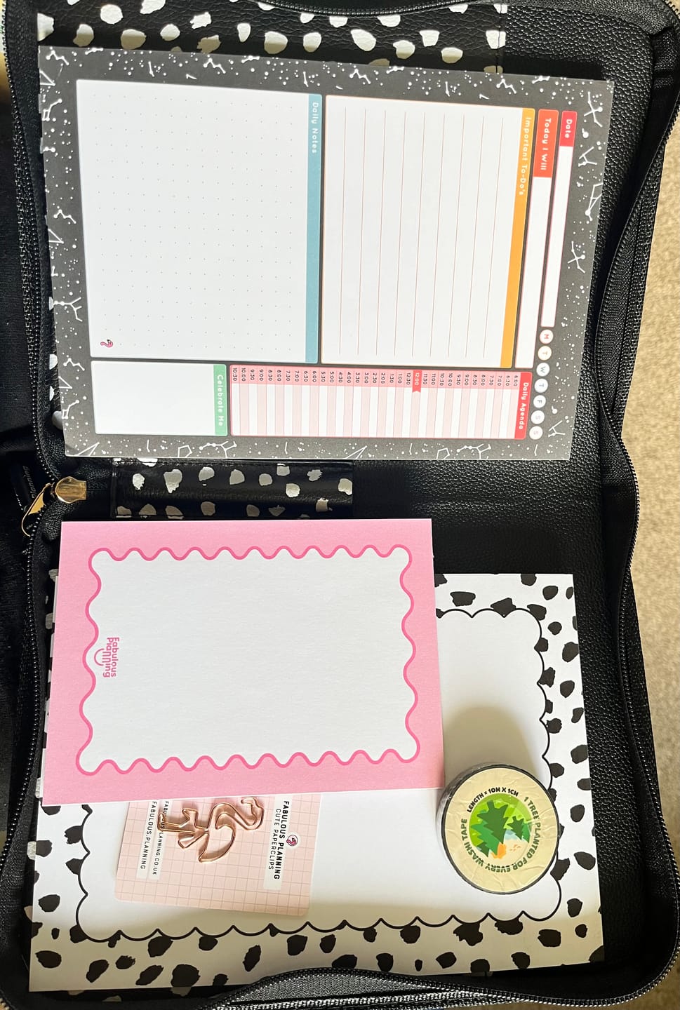 Customer photo review of A5 Folio - Reverse Dalmatian