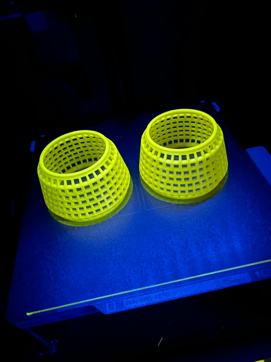 Customer photo review of Fluorescent Yellow PETG Filament 1.75mm