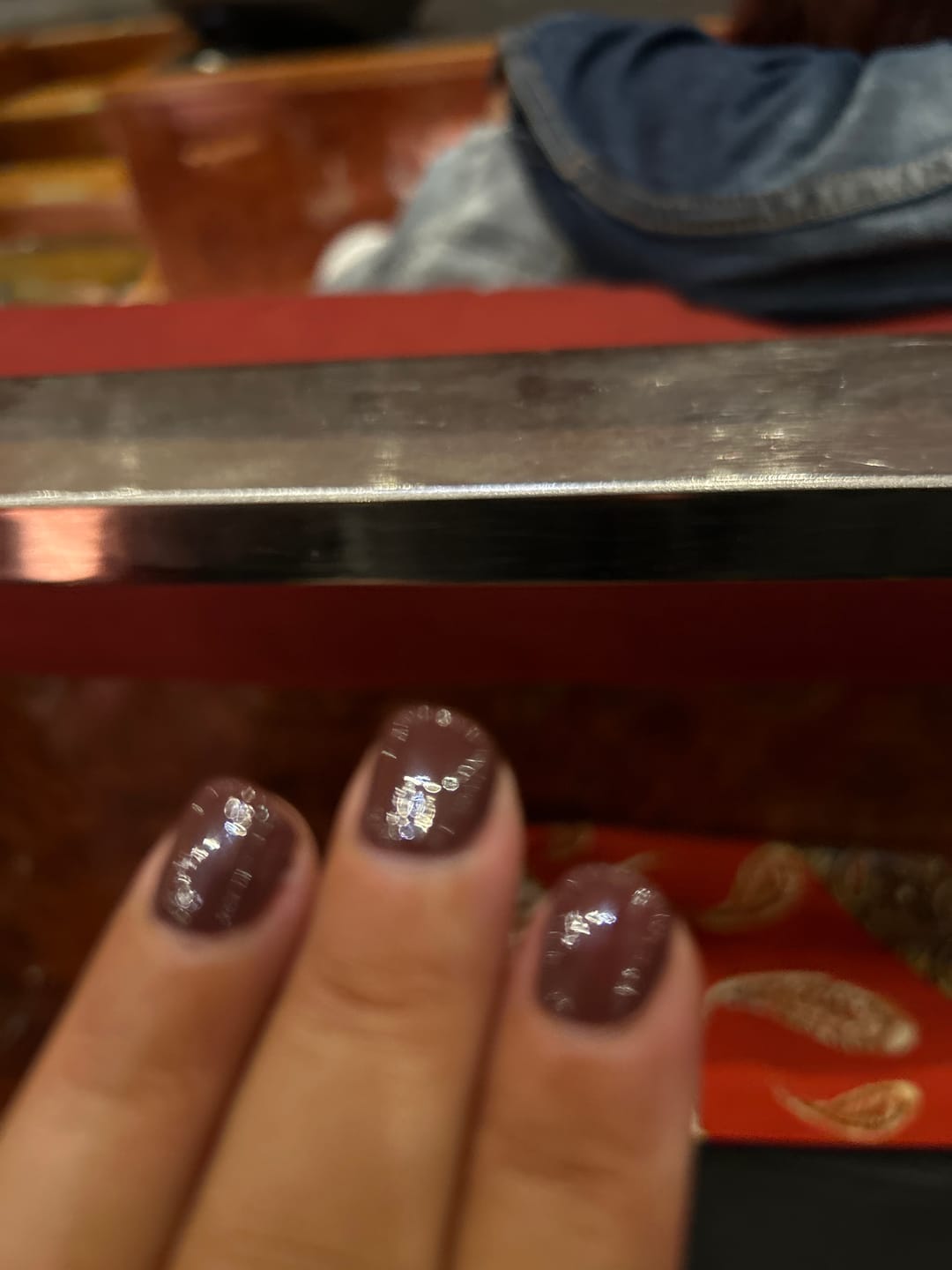 Customer photo review of Smalto Semipermanente LCI -  Rosso scuro