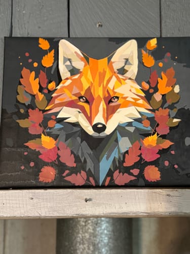 Customer photo review of Minimalist Fox Face