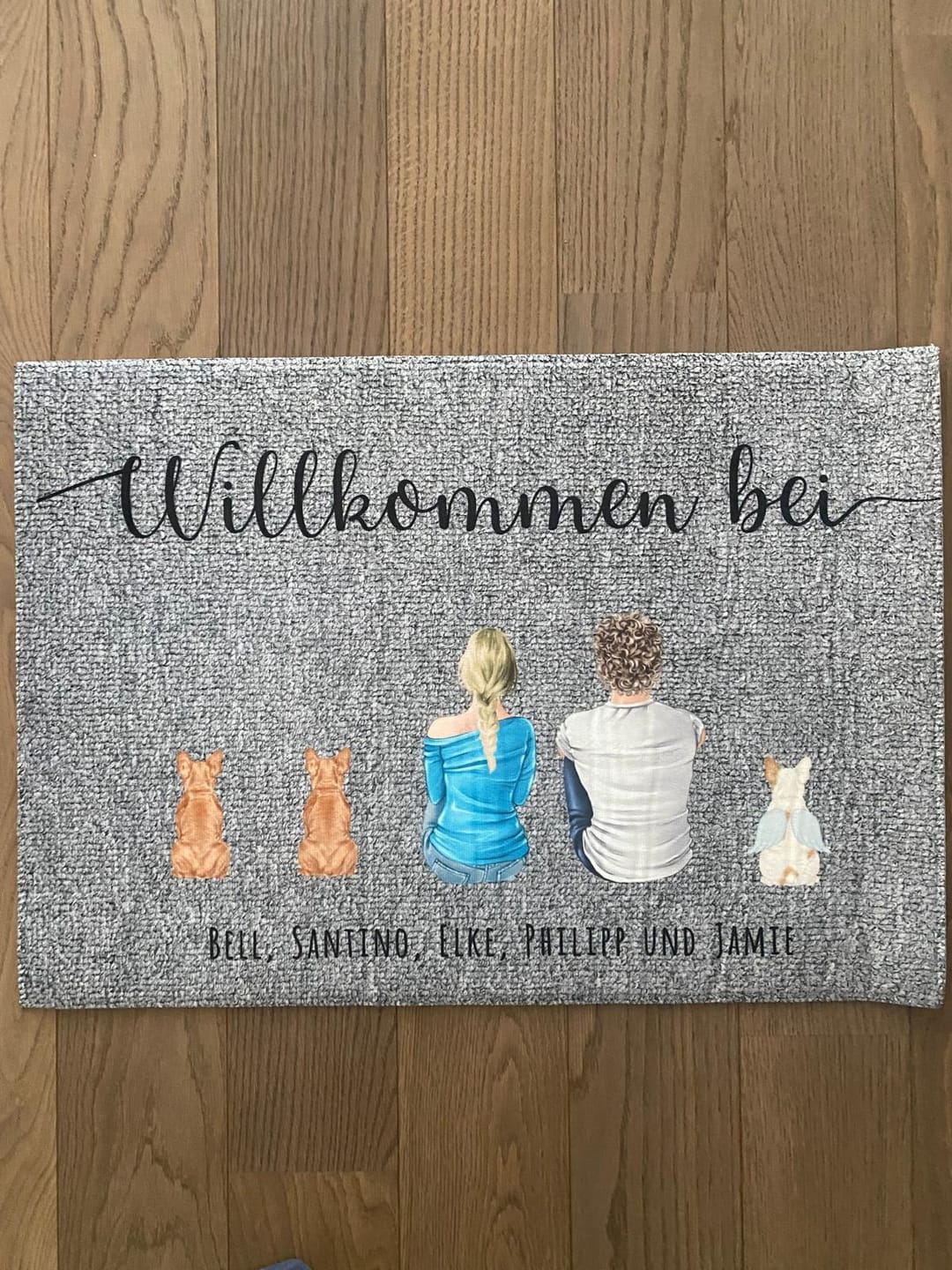 Customer photo review of Pärchen - Individuelle Fußmatte