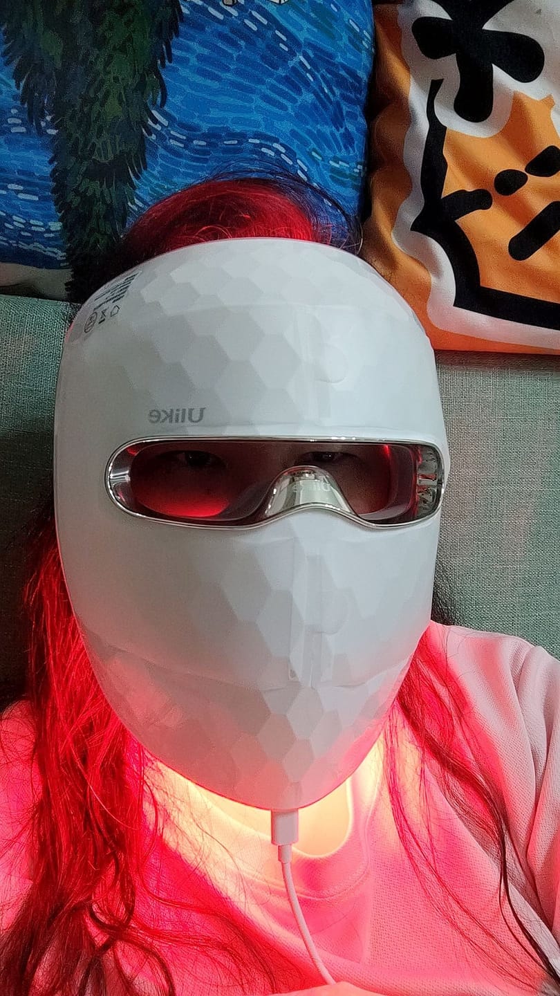 Customer photo review of Ulike 白皇后LED美容面膜儀-限時團購