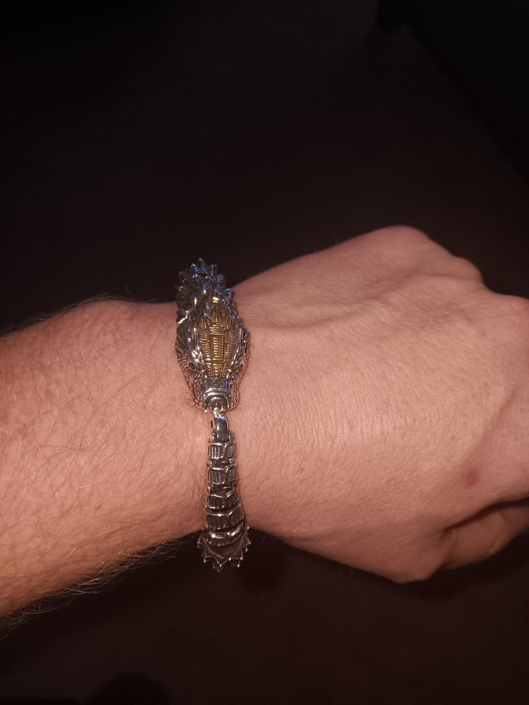 Customer photo review of The Midgard Serpent - Stainless Steel Bracelet