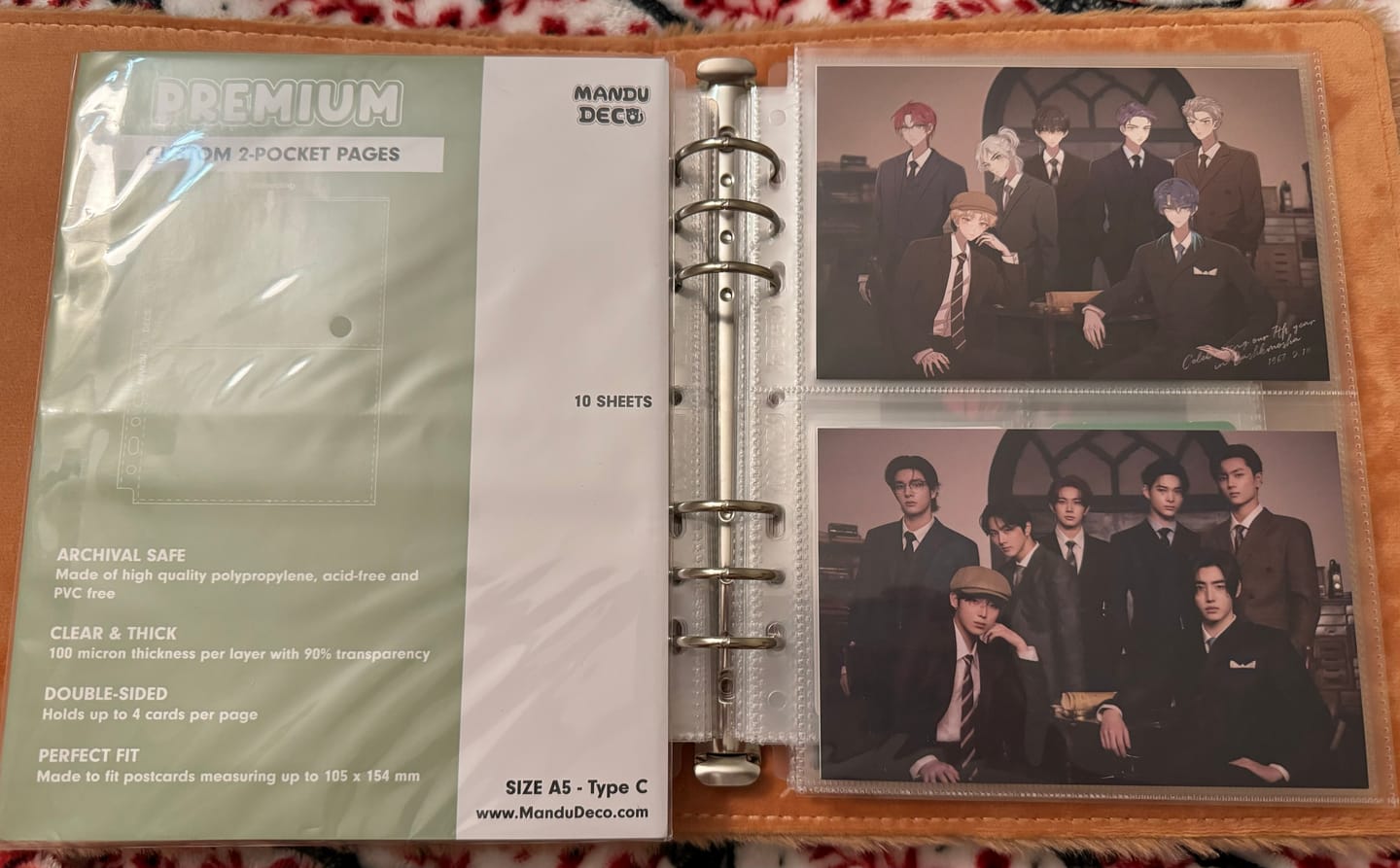 Customer photo review of CUSTOM A5 POCKET PAGES