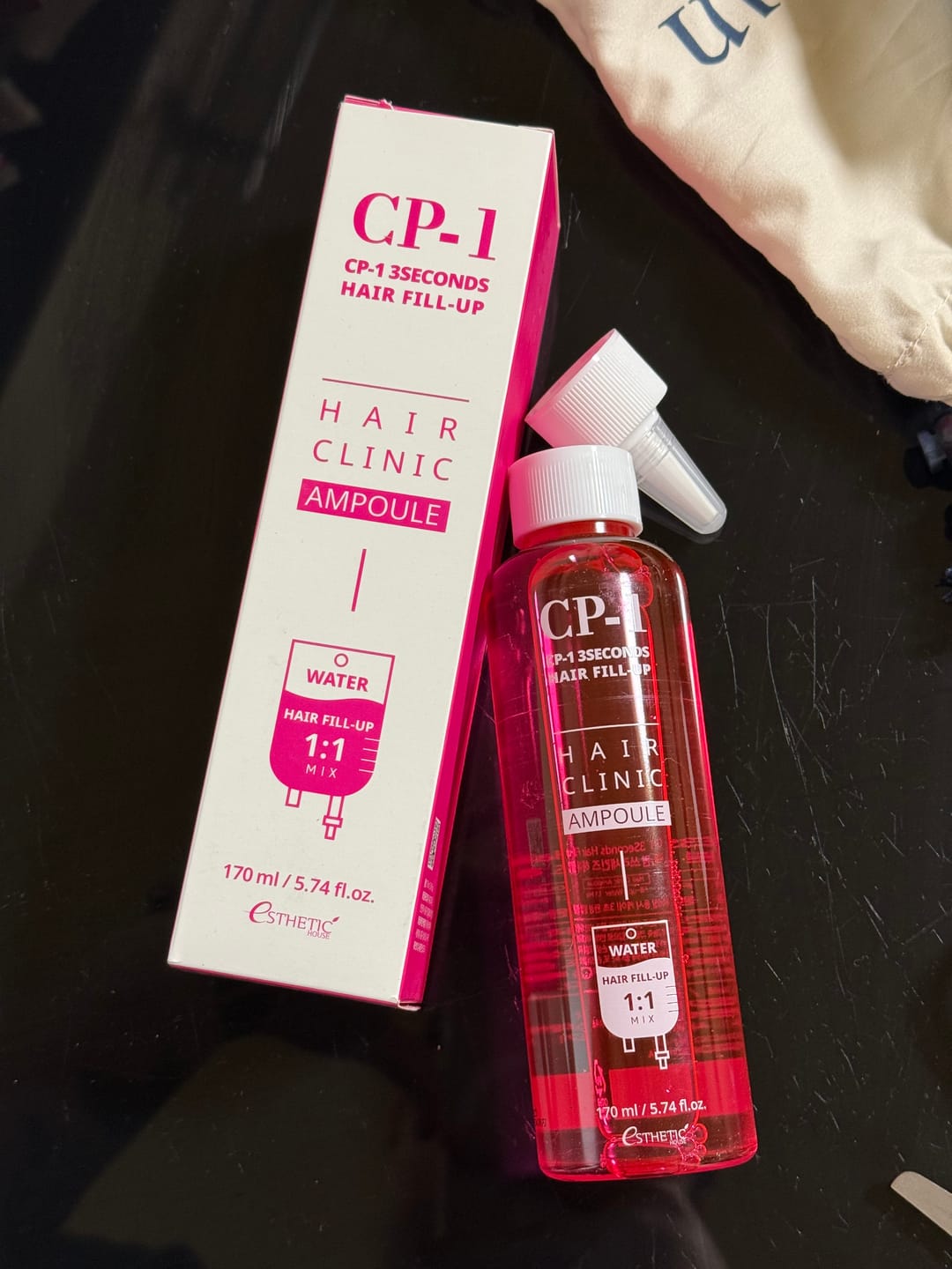 Customer photo review of Matu filleris CP-1 3 Seconds Hair Ringer Hair Fill-up Ampoule
