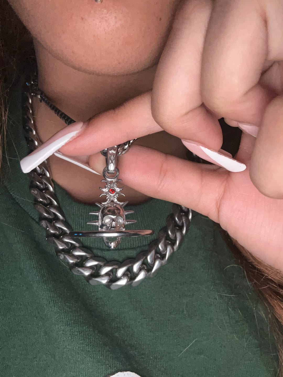 Customer photo review of ORBITUARY PENDANT