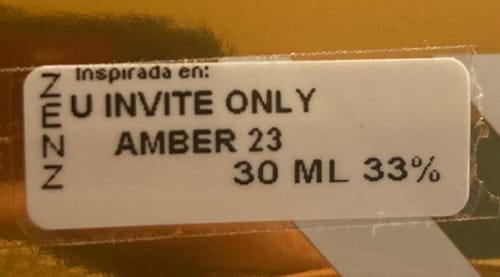 Customer photo review of Perfume Tendencia U INVITE ONLY AMBER 23 NUEVO JUNIO zenz