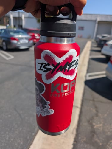 Customer photo review of Iron Addicts ISYMFS Sticker