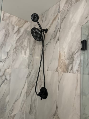 Customer photo review of 1-Spray Dual Shower Head Set